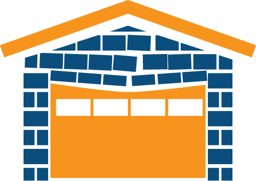 broken garage exterior icon