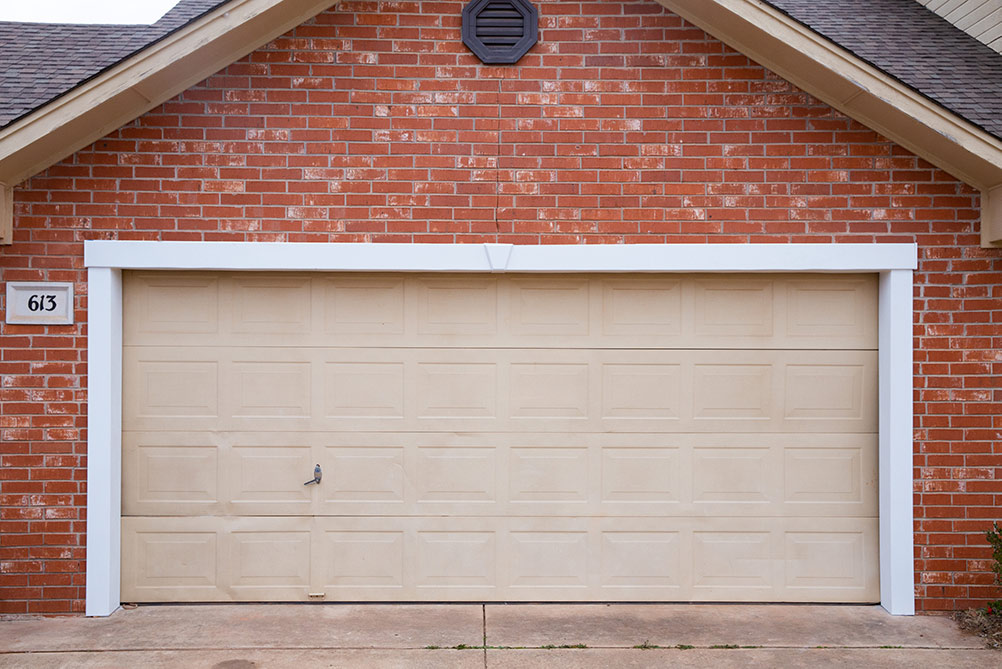 Garage door buckling