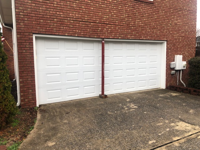 exterior garage being fixed