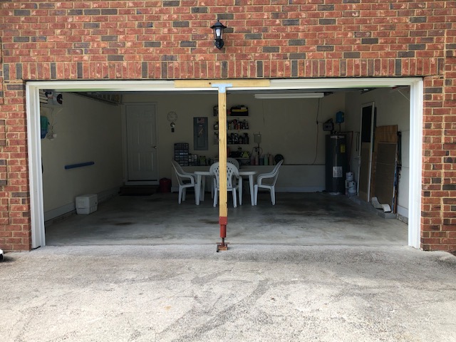 Garage in the process of repairs